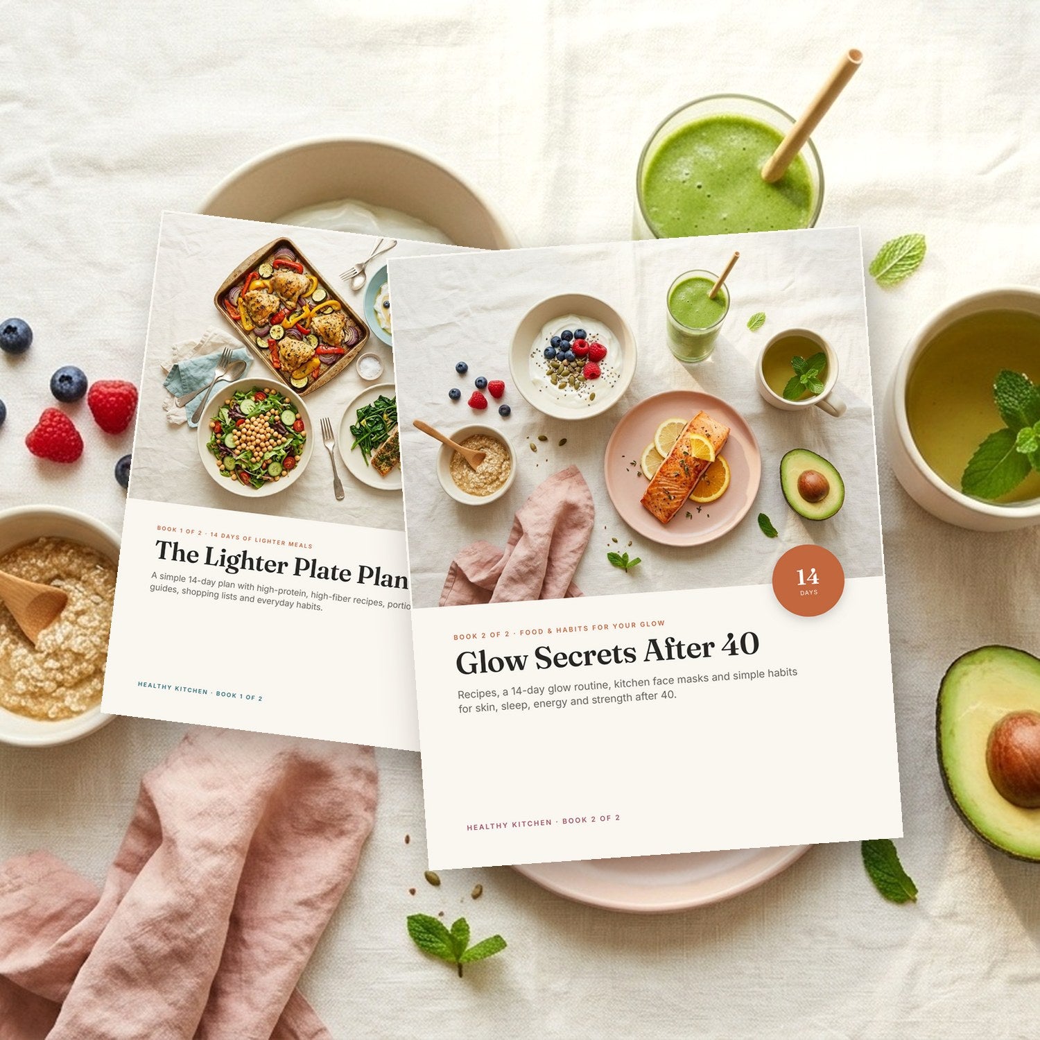 Glow Secrets After 40 and The Lighter Plate Plan