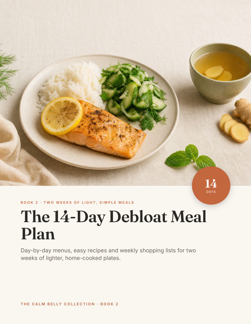 The 14-Day Debloat Meal Plan cover