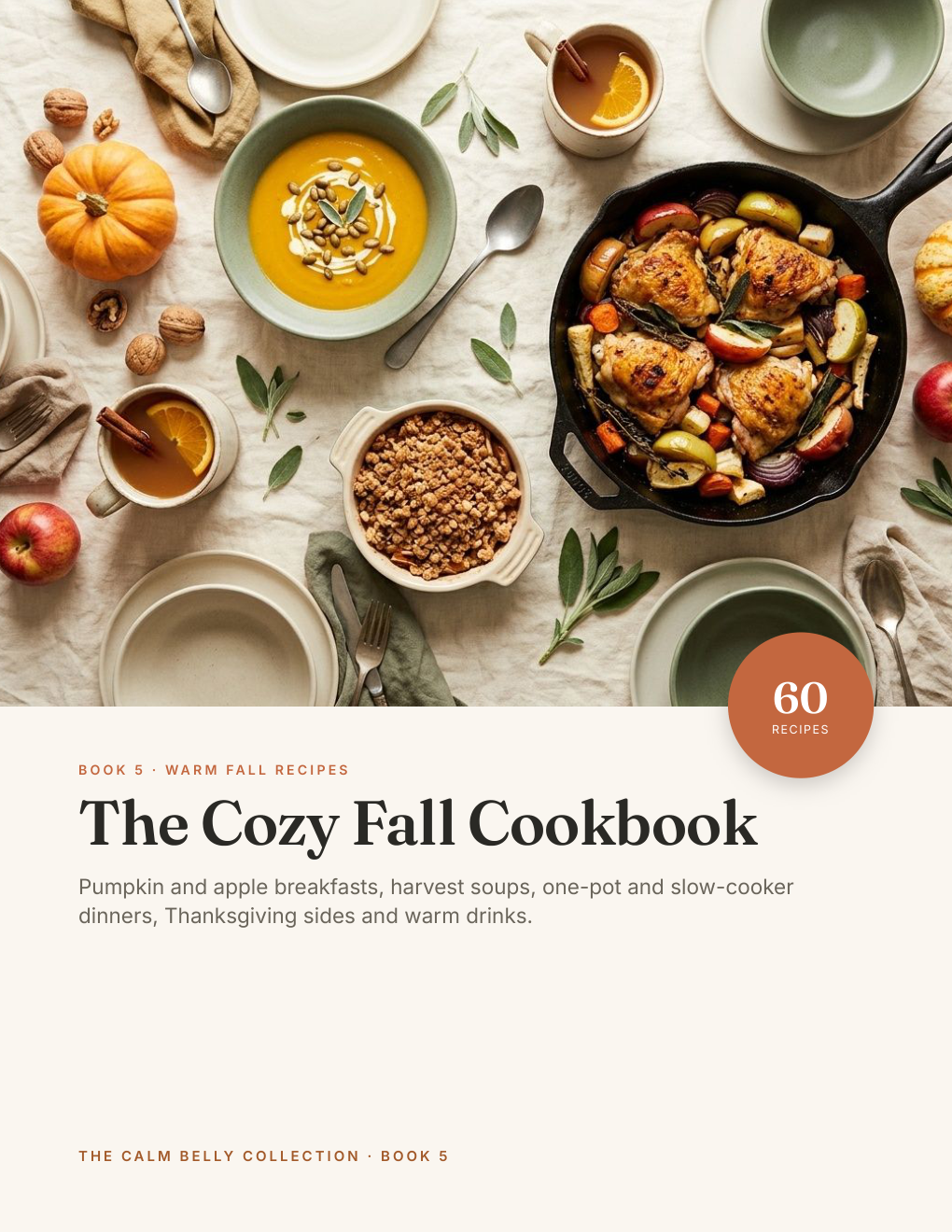 The Cozy Fall Cookbook cover