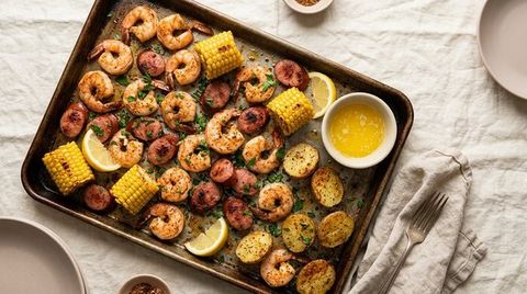 Sheet-Pan Old Bay Shrimp Bake