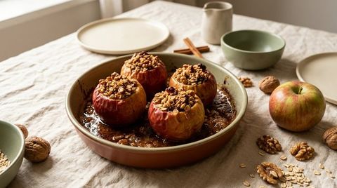 Walnut-Stuffed Baked Apples