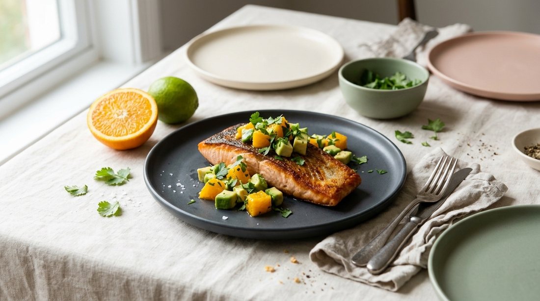 Seared Salmon with Citrus Salsa