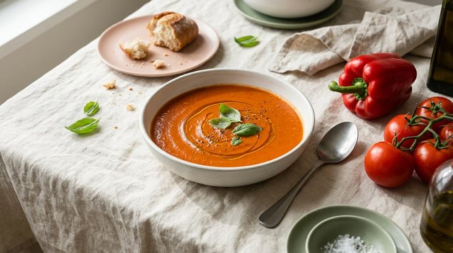 Roasted Tomato & Red Pepper Soup