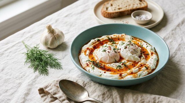Turkish-Style Eggs with Yogurt